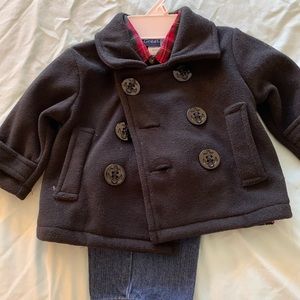Toddler 3 piece pea coat set